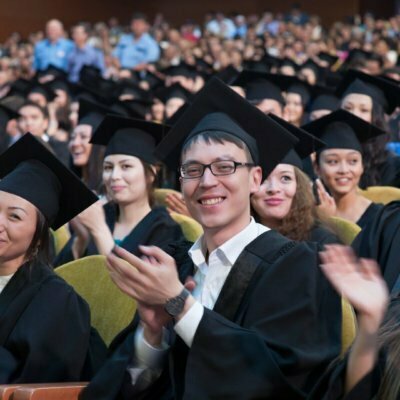 Kazakh graduating high college students