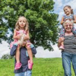 Grandmother and grandson