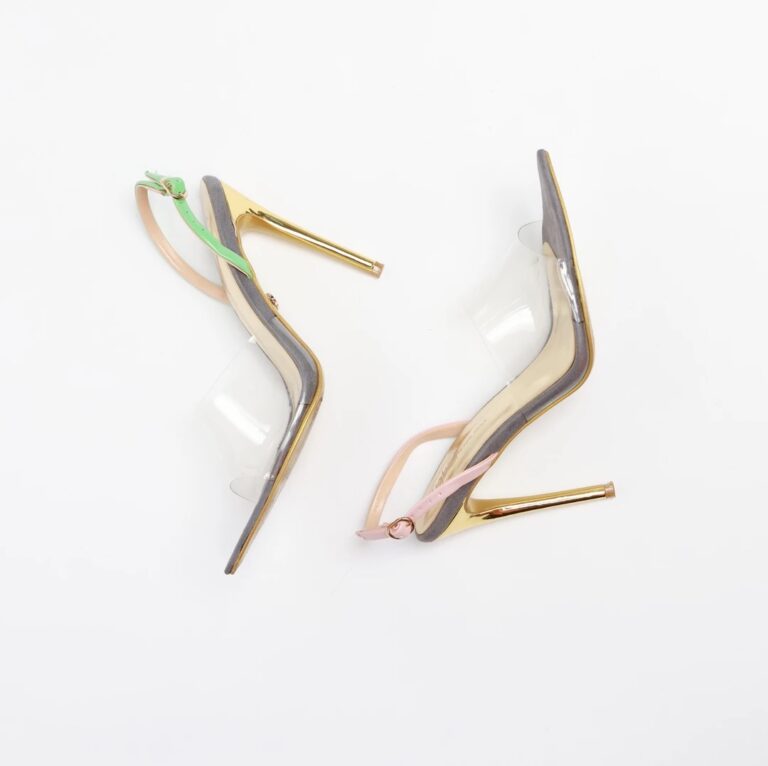 SybG Perfect Match PVC Sandals in Pink, Gray, and Green SybG Perfect Match PVC Sandals in Pink, Gray, and Green