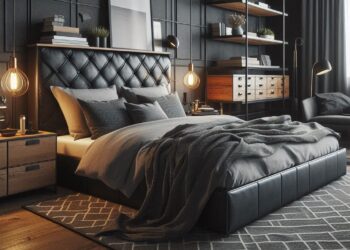 Masculine Bedroom: Dark Taupe for a Stylish Retreat