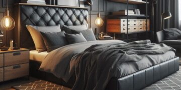 Masculine Bedroom: Dark Taupe for a Stylish Retreat
