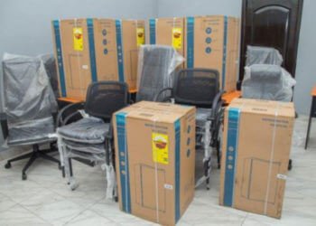 GCNet presents 450 laptops to support GRA-Domestic Tax Field Revenue Mobilization