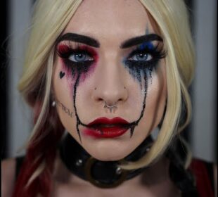 Get the Perfect Harley Quinn Makeup Look 2