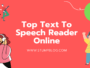 Top Text To Speech Reader Online