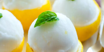 An smooth, squeezy lemon dessert 10