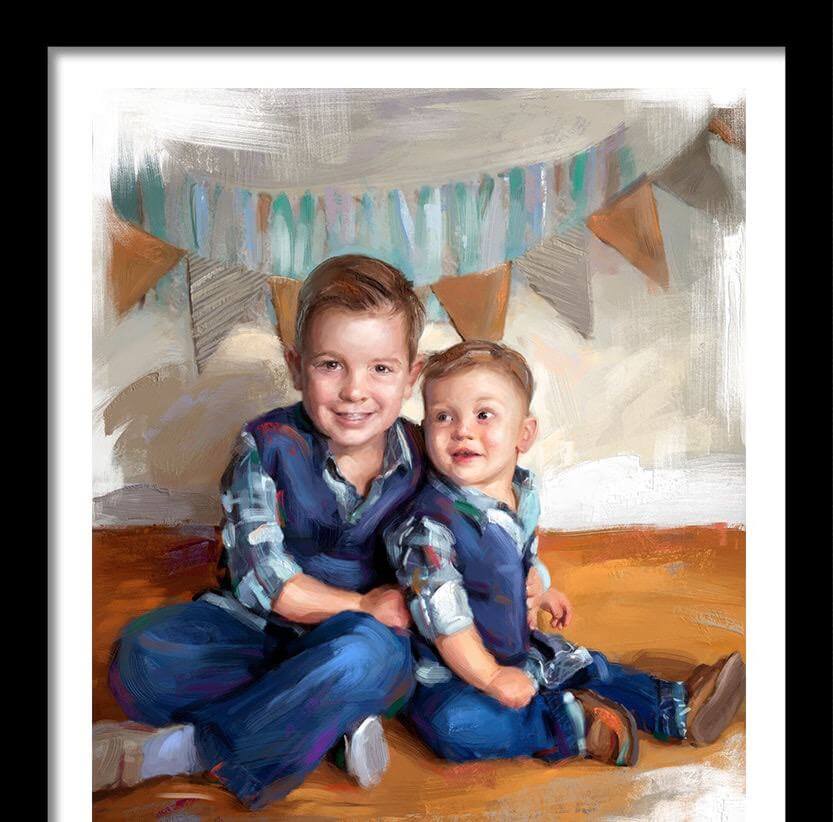 Hand Painted Portraits of Your Favorite Memories