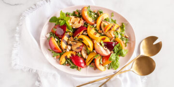 Nigel Slater’s roasted stone fruit for summer season salad recipes